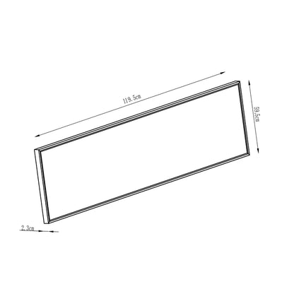 Panneau LED Gdansk, 119,5 x 29,5 cm, variation blancs/intensité, blanc INSPIRE