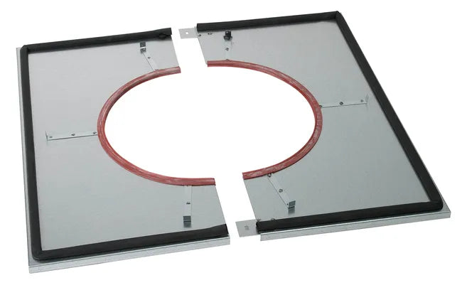 Plaque distance sécurité étanche Pdse 100-150 pgi POUJOULAT D.100 mm 430x430