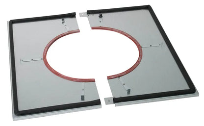 Plaque distance sécurité étanche Pdse 100-150 pgi POUJOULAT D.100 mm 430x430