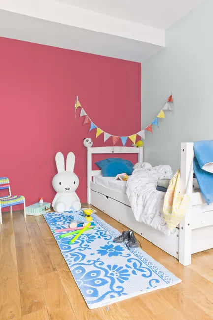 Peinture rose fushia mur et boiserie Chambre d'enfants RIPOLIN satiné 0.5 l