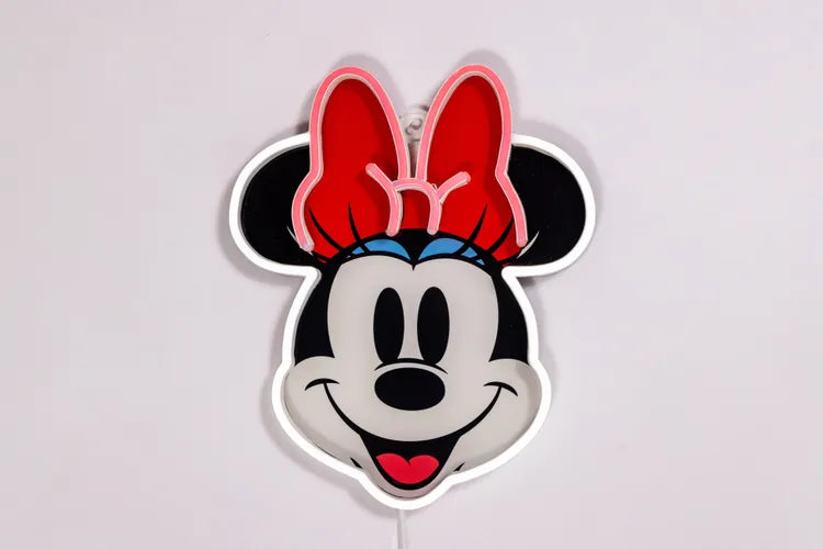 Applique néon LED Minnie, YELLOWPOP