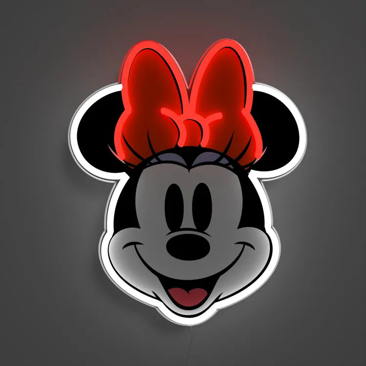 Applique néon LED Minnie, YELLOWPOP