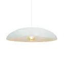 Suspension Sisley, acier, blanc, Diam.60 cm, E27