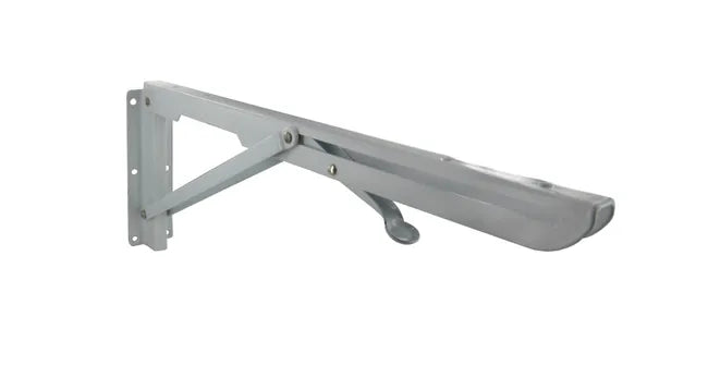 Equerre Escamotable acier epoxy blanc, H.14 x P.40 cm