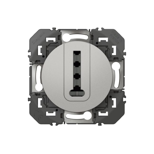 Prise téléphone, à assembler, LEGRAND Dooxie, aluminium