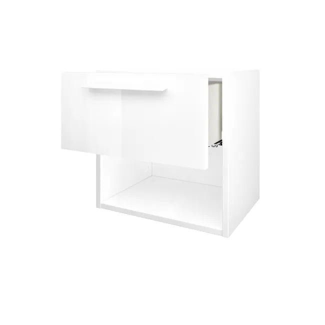 Façade de tiroir, blanc brillant, SPACEO Home 20 x 40 x 1.6 cm