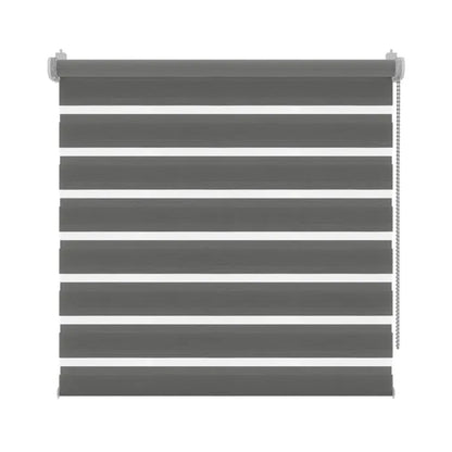 Store enrouleur jour/nuit Lurex gris clair, l.40 x H.160 cm, DECOSOL DELUXE