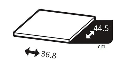 Tablette SPACEO, effet chêne naturel H.1.6xl.36.8xP.44.5cm