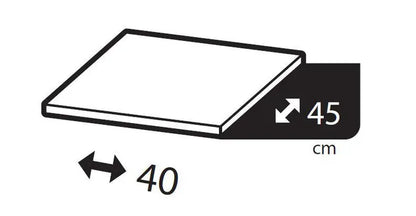 Tablette SPACEO, effet chêne naturel H.1.6xl.36.8xP.44.5cm