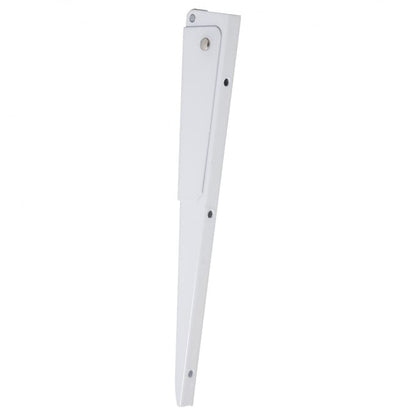 Equerre Escamotable acier epoxy blanc, H.13 x P.30 cm