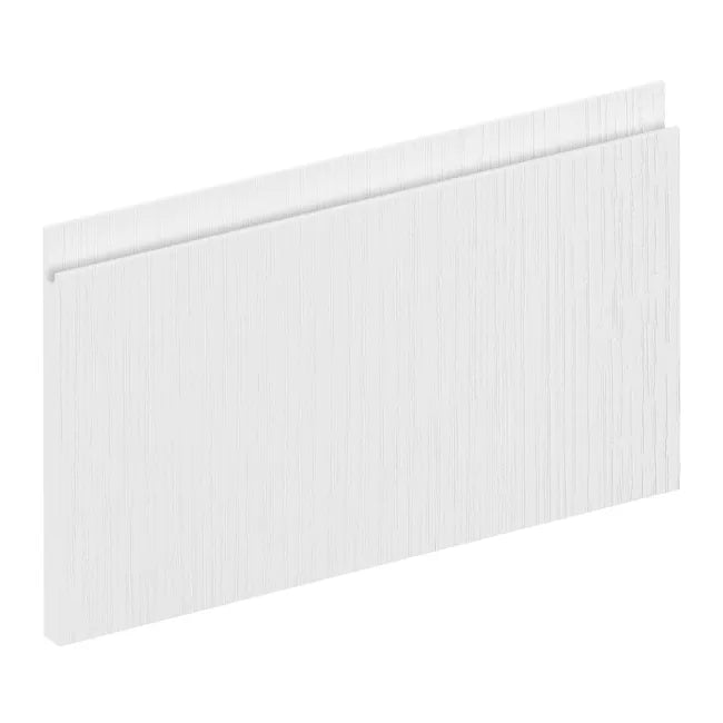 Façade de tiroir de cuisine Osaka effet wood blanc mat H.25.3 x l.59.7 cm
