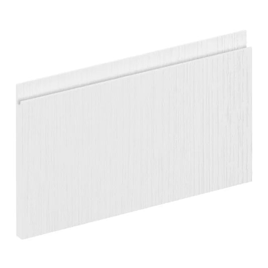 Façade de tiroir de cuisine Osaka effet wood blanc mat H.25.3 x l.59.7 cm