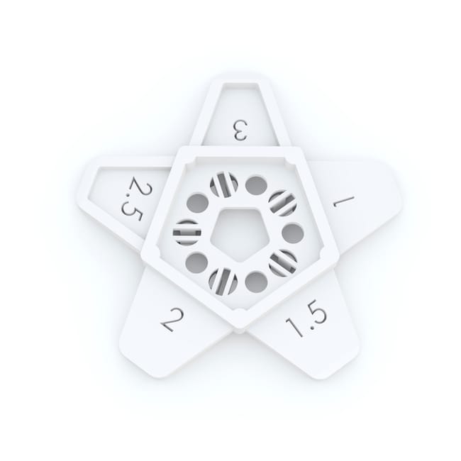 Lot de 250 croisillons universels réutilisable DEXTER, Ep.4 mm