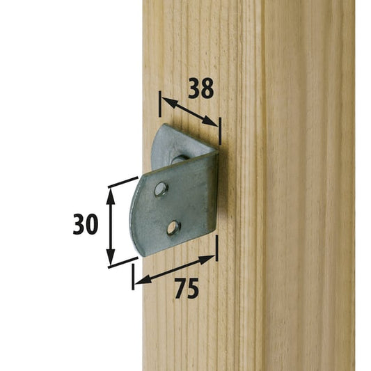 Equerre à visser, 75 x 30 mm