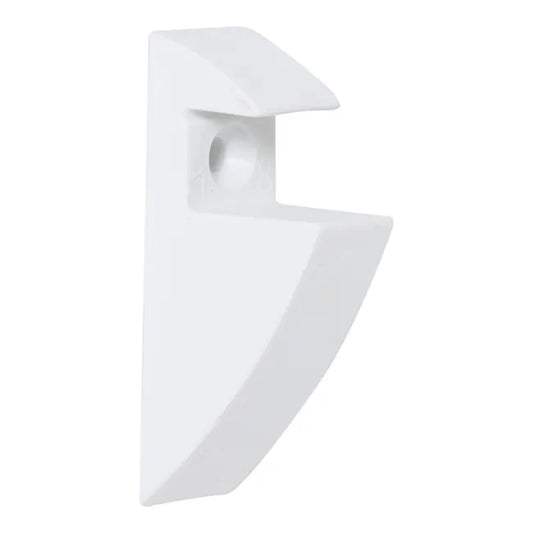 Equerre pince Express plastique plastifié blanc, H.8.5 x P.4 cm