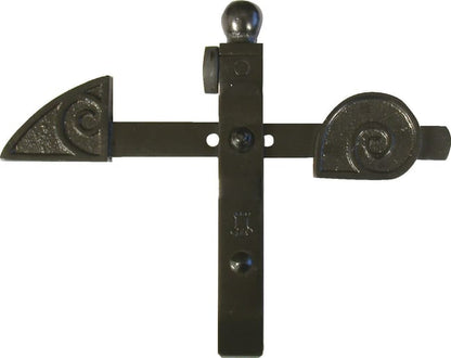 Arrêt de portail à bascule pour portails de 45 à 60 mm d'ép. max H.240xL.310 mm