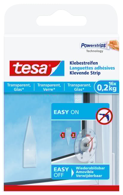 Lot de 16 Languette adhésive Smart mounting system TESA