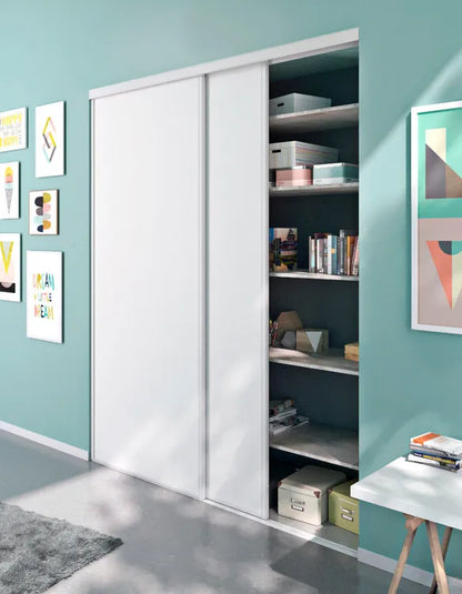 Portes de placard coulissantes 2 portes blanc l205xH250cm