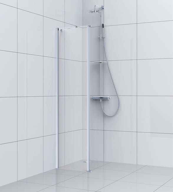 Paroi latérale associée à une porte, l.40 cm transparent SENSEA Remix