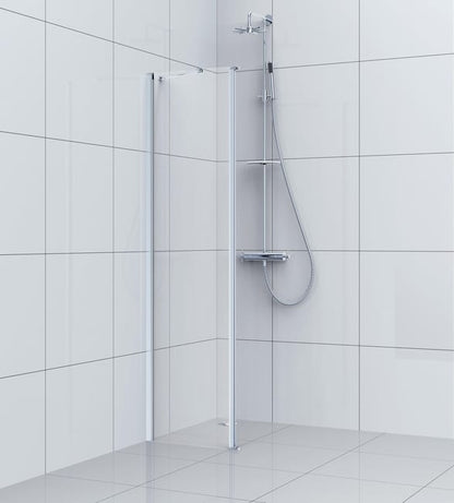 Paroi latérale associée à une porte, l.40 cm transparent SENSEA Remix