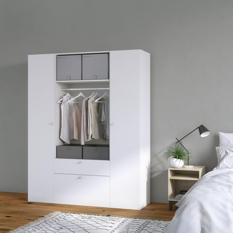 Porte battante Home blanc mat H.200 x l.40 cm