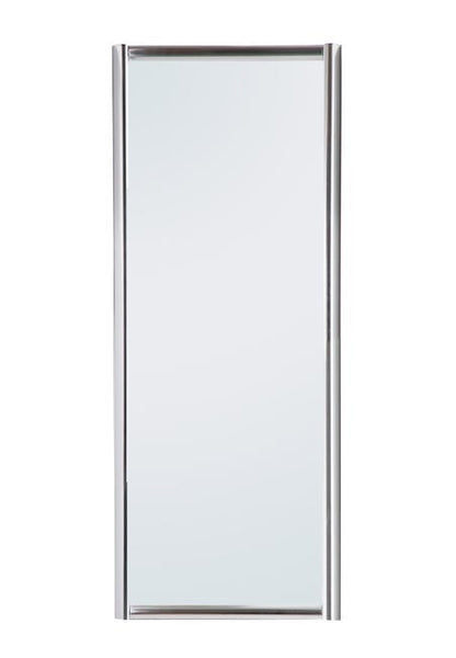 Paroi latérale, l.90 cm verre transparent, Ep.6 mm chromé Quad