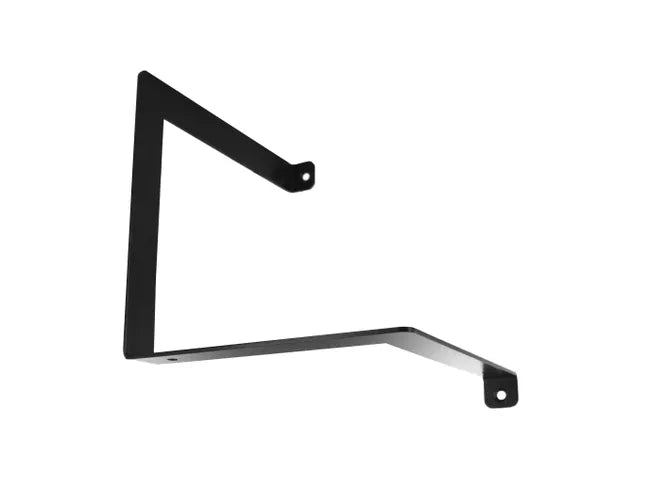 Equerre Parenthèse GAUCHE acier époxy noir, H.15 x P.15 cm - CIME