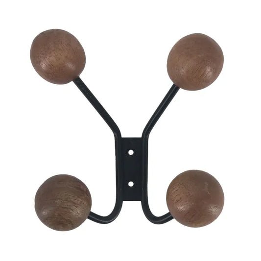 Patère à visser marron Orion