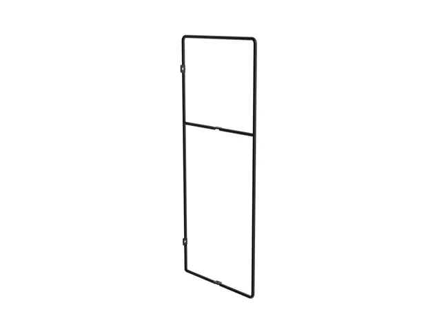 Equerre acier peint noir, H.47 x P.20 cm