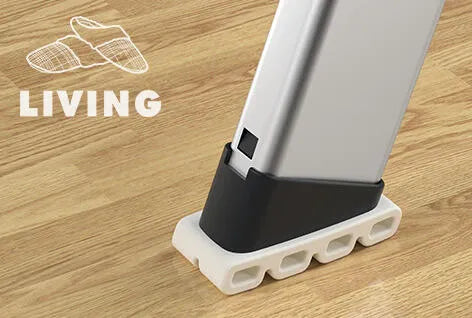Embout pour escabeau, EasyClix Living, usage intérieur, plastique, HAILO, noir