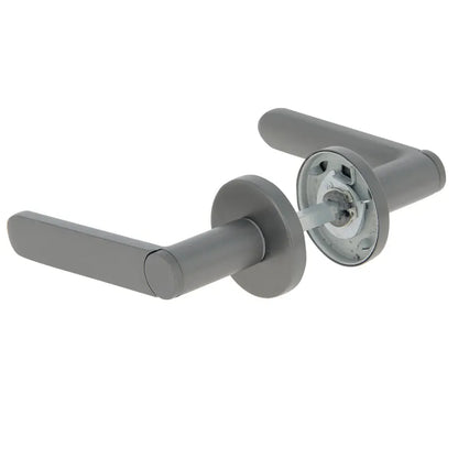 2 poignées sur rosace LINEA BERTOMANI MeudonK aluminium canon de fusil satiné G1