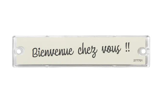 Porte-nom H.2.5 x l.10.7 x P.0.5 cm RENZ, transparent