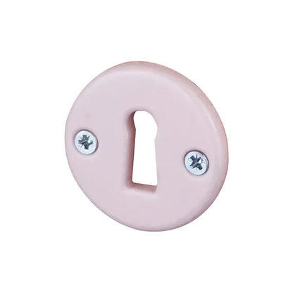 2 rosaces ALPERTEC trou de clé Lizon,porcelaine rose C3