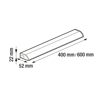 Extension réglette Melfi 60 cm, 5 W, LED intégrée blanc neutre