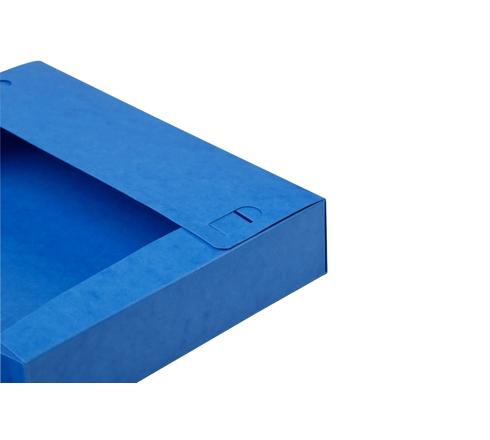 BOITE DE CLASSEMENT CARTOBOX DOS 60MM CARTE LUSTRÉE - A4 - BLEU