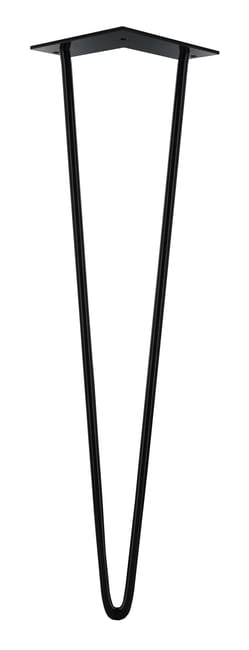 Pied de meuble design CIME, noir, hauteur 50 cm