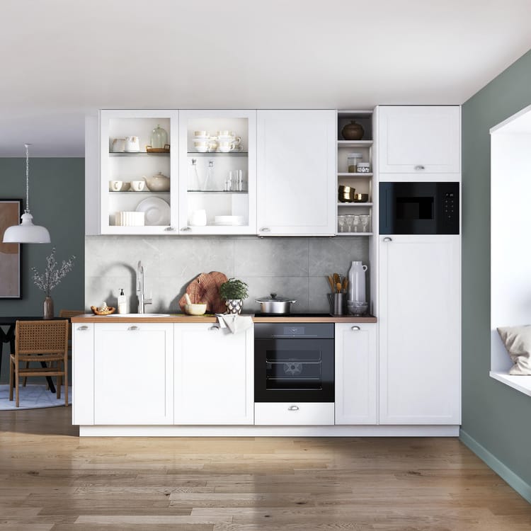 Porte de cuisine Newport blanc mat H.76.8 x l.14.7 cm