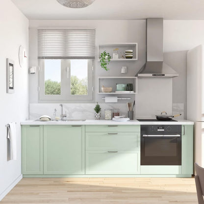 Porte de cuisine Newport vert d'eau mat H.76.8 x l.14.7 cm