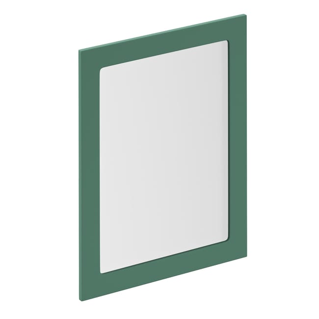 Porte de cuisine vitrée Sevilla vert laguna mat H.76.8 x l.59.7 cm