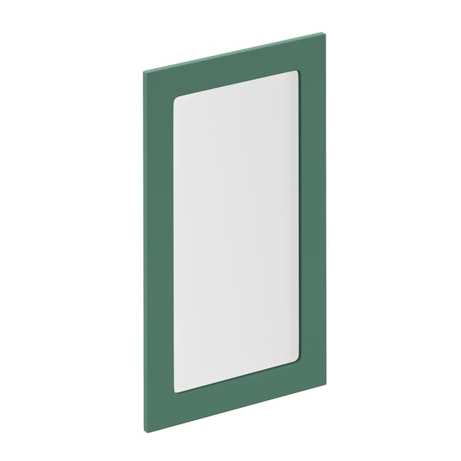 Porte de cuisine vitrée Sevilla vert laguna mat H.76.8 x l.44.7 cm