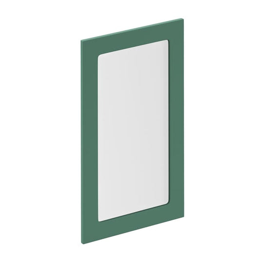 Porte de cuisine vitrée Sevilla vert laguna mat H.76.8 x l.44.7 cm