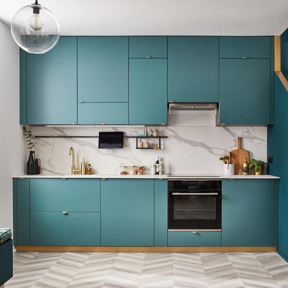 Porte de cuisine Sevilla vert laguna mat H.76.8 x l.39.7 cm