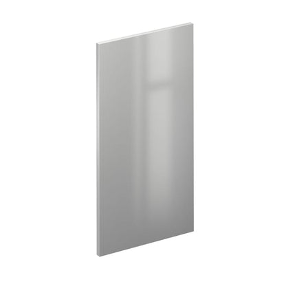 Porte de cuisine Sevilla gris métal brillant H.76.8 x l.44.7 cm