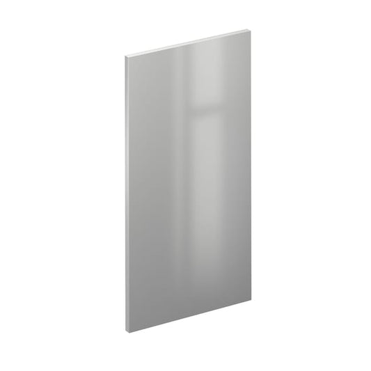 Porte de cuisine Sevilla gris métal brillant H.76.8 x l.44.7 cm