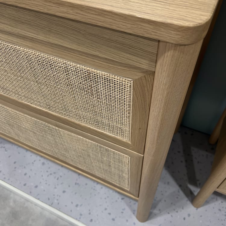 Plan de toilette placage chêne Ep.2.2 x l.91 x H.52 cm Boho/oslo