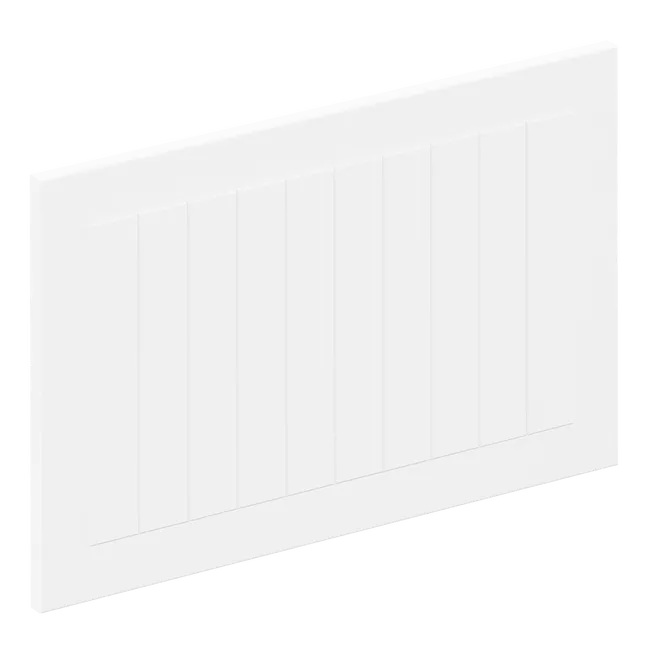 Façade de tiroir de cuisine Toscane blanc mat H.38.4 x l.59.7 cm