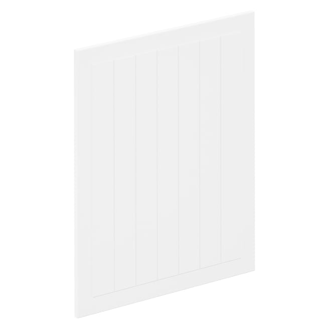 Façade de tiroir de cuisine Toscane blanc mat H.76.8 x l.59.7 cm