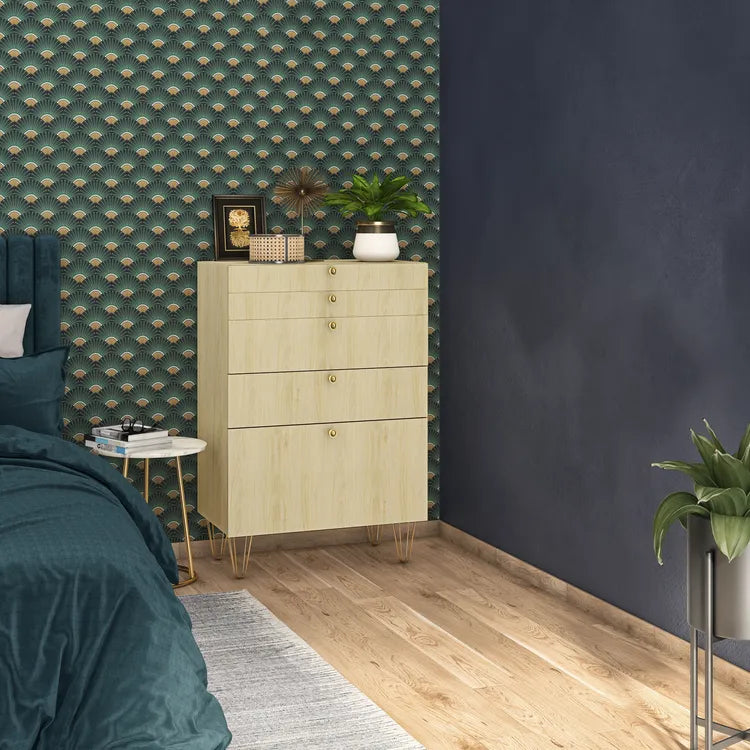 Façade de tiroir SPACEO Home 20 x 80 x 1.6 cm, effet chêne naturel