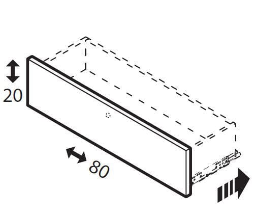 SPACEO Home blanc H.20 x l.80 x P1.6 cm