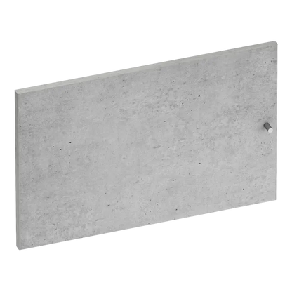Porte battante Home ciment mat H.40 x l.60 cm